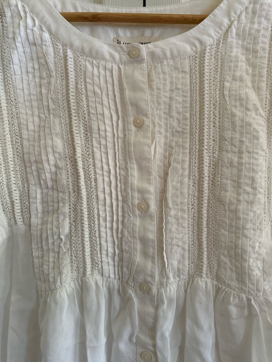 Lucky Brand Cream Button-Front Peasant Blouse - Picture 4 of 10